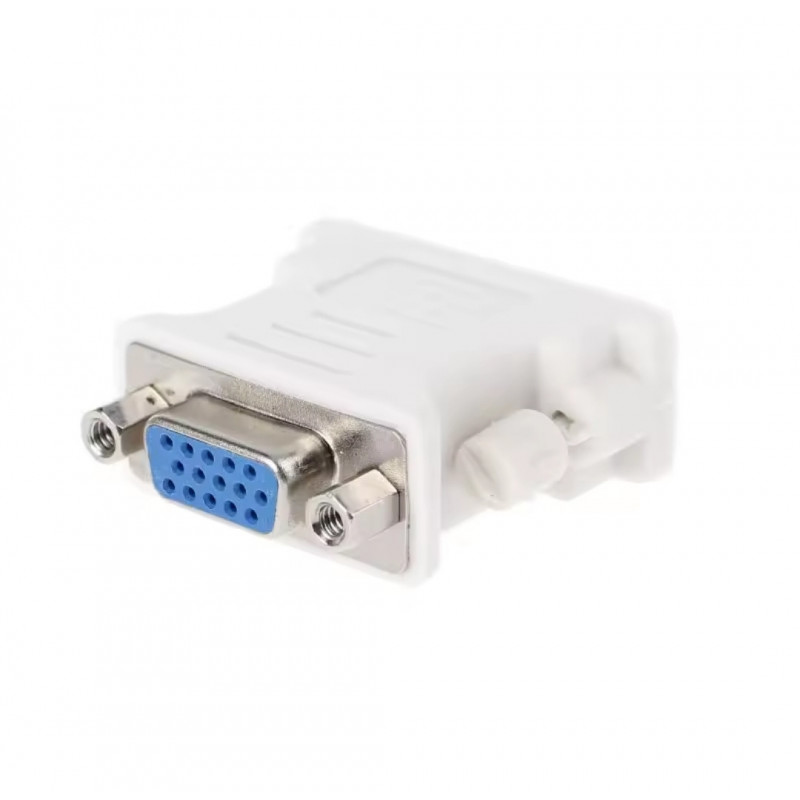Перехідник DVI (24+1 зовнішній) - VGA ( внутрішній) / білий