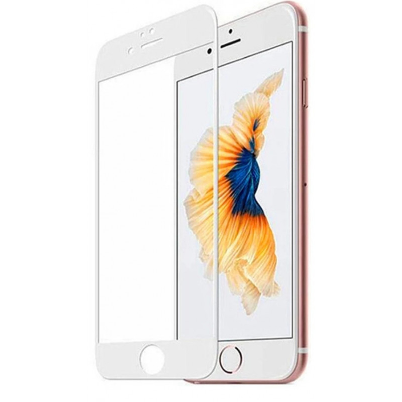 Загартоване захисне скло на Iphone 8 Повне покриття Біле