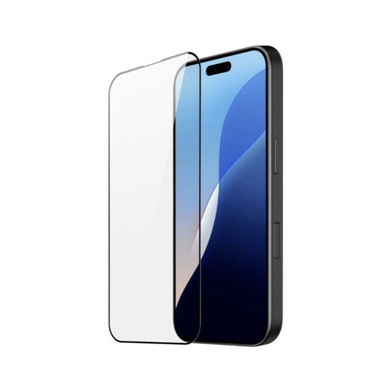 Захисне скло на смартфон iPhone 17 Pro  / Повне покриття / Чорна рамка