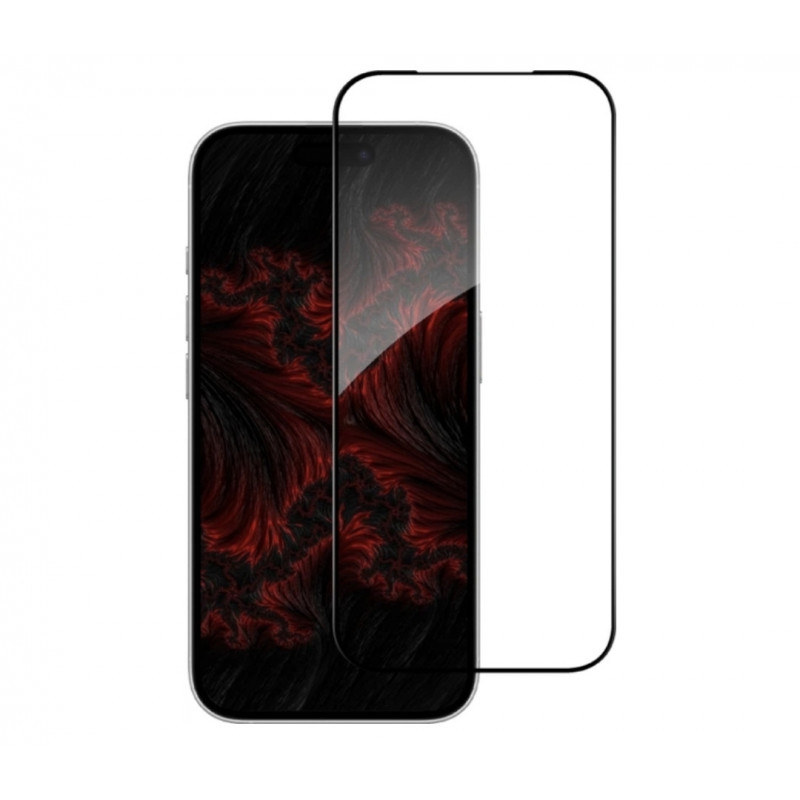 Захисне скло на смартфон iPhone 17 Pro Max / Повне покриття / Чорна рамка