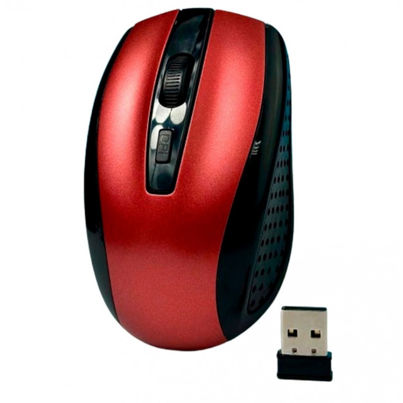 Бездротова мишка Wireless Mouse G-109 / Комп'ютерна мишка бездротова 2.4GHz / Чорний-Червона