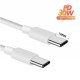 Кабель для захищених смартфонів (PD 30W) Type-C - Type-C (конектор 10 mm.) 1 метр \ Білий