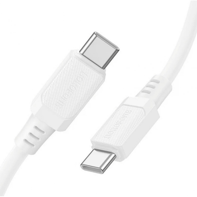 Кабель Borofone X115 Type-c - Type-c / для смартфонов / до 60ват / 1 метр / Белый