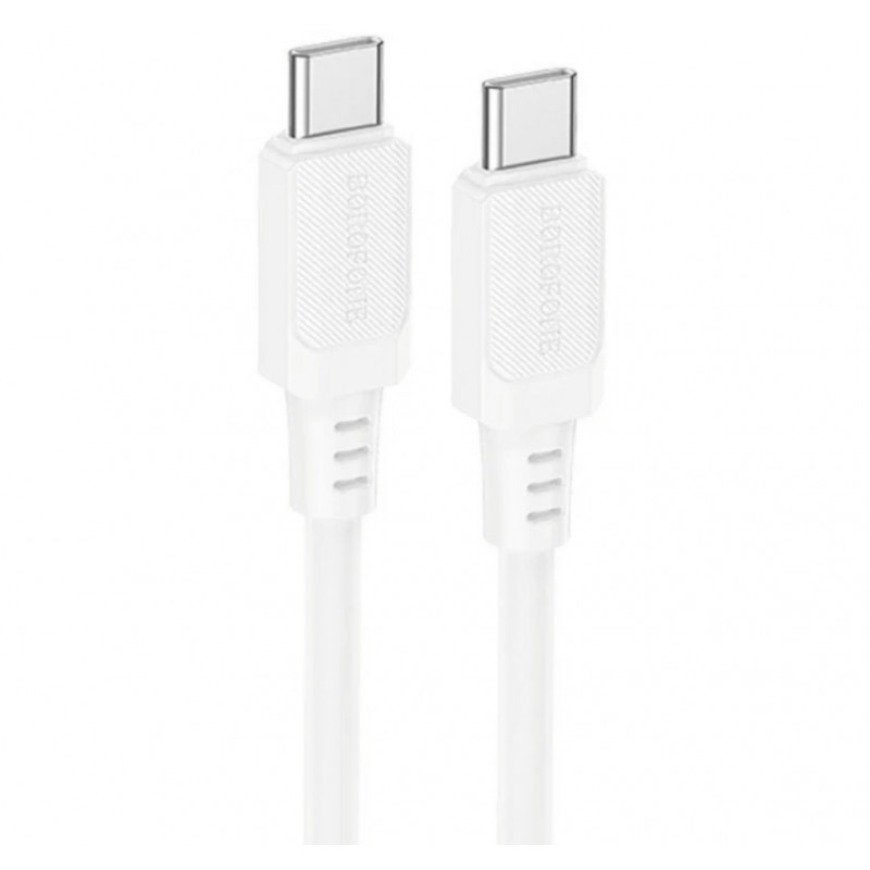 Кабель Borofone X115 Type-c - Type-c / для смартфонов / до 60ват / 1 метр / Белый