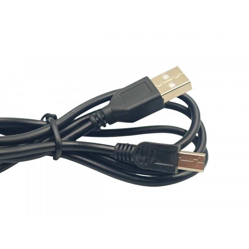 Кабель mini usb (V3) - USB для відеореєстраторів з подовженим конектором 9 mm. / довжина - 100см Чорний