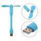 Міні вентилятор USB для комп'ютера Pover Bank / Блакитний