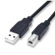 Кабель для принтера (сканера) USB 2.0 AM-BM / 10 метров. / Черный