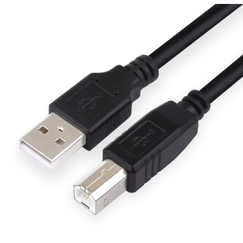 Кабель для принтера (сканера) USB 2.0 AM-BM / 1 метр / Чорний