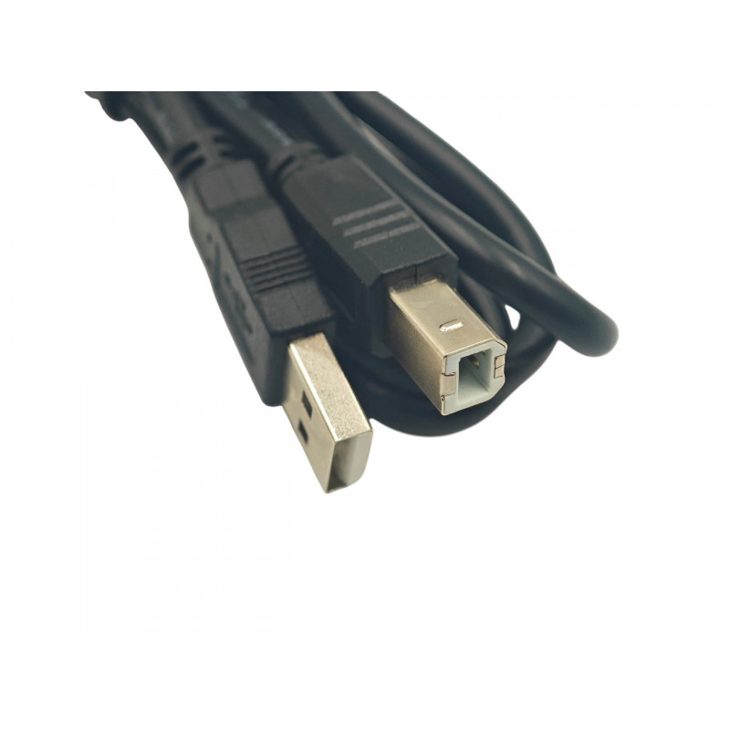 Кабель для принтера (сканера) USB 2.0 AM-BM / 1 метр / Чорний
