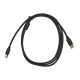 Кабель для принтера (сканера) USB 2.0 AM-BM / 1.8 м. / Чорний