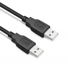 Кабель USB type A - USB type A Cable / Кабель USB-USB / 30 сантиметрів / Чорний