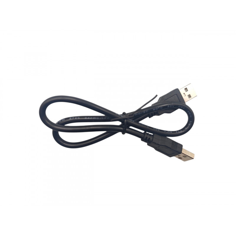 Кабель USB type A - USB type A Cable / Кабель USB-USB / 50 сантиметрів / Чорний