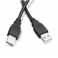 Кабель USB type A - USB type A Cable / Кабель USB-USB / 3 метра / Чорний