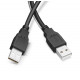 Кабель USB type A - USB type A Cable / Кабель USB-USB / 3 метра / Чорний