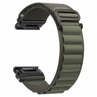Нейлоновий ремінець для годинника Garmin QuickFit 26 мм Fenix 8 51 мм / 7X / 6X / Enduro / Tactix, зелений