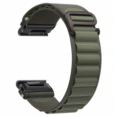 Нейлоновый ремешок для часов Garmin QuickFit 26 мм Fenix 8 51 мм / 7X / 6X / Enduro / Tactix, зеленый
