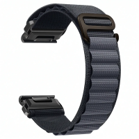 Нейлоновий ремінець для годинника Garmin QuickFit 26 мм Fenix 8 51 мм / 7X / 6X / Enduro / Tactix, сірий
