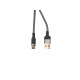 Нейлоновый кабель USB - Type-c для быстрой зарядки смартфонов \ 10 метров> Серый