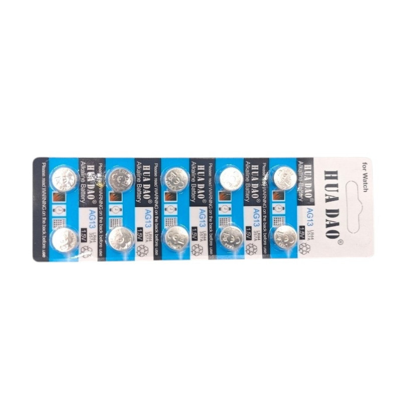 Батарейка Alkaline AG13 (LR44) для аквариумного термометра и других устройств \ блистер 10 шт