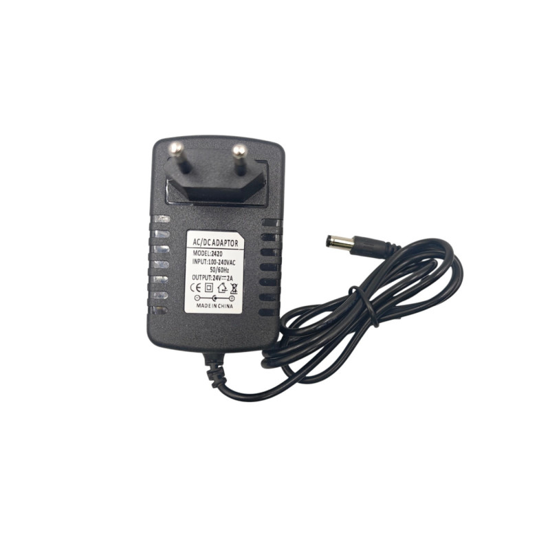 Сетевой блок питания / 24V 1A / AC - DC / Черный