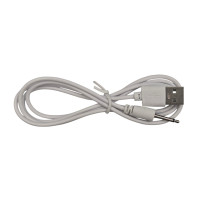 Зарядный кабель USB для вибро массажеров 2,5 мм (18 мм) / Белый
