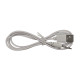 Зарядный кабель USB для вибро массажеров 2,5 мм (18 мм) / Белый
