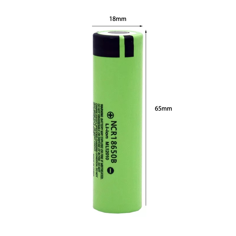 Акумулятор LiitoKala NCR18650B 3400 mAh Li-ion (плоский плюсовий контакт)