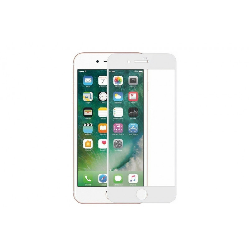 Загартоване захисне скло на Iphone 6s Повне покриття Біле