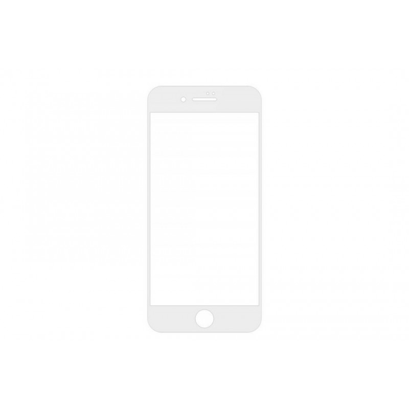 Загартоване захисне скло на Iphone 8 Plus Повне покриття Біле