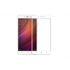 Загартоване захисне скло на Xiaomi Redmi Note 4X Біла рамка Повне покриття