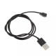 Магнітний USB кабель для смарт-годинників на 2 конектора (2.84 мм) 80 см. Чорний