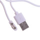 Магнітний USB кабель для смарт-годинників на 2 конектора (2.84 мм) 60 см. Білий
