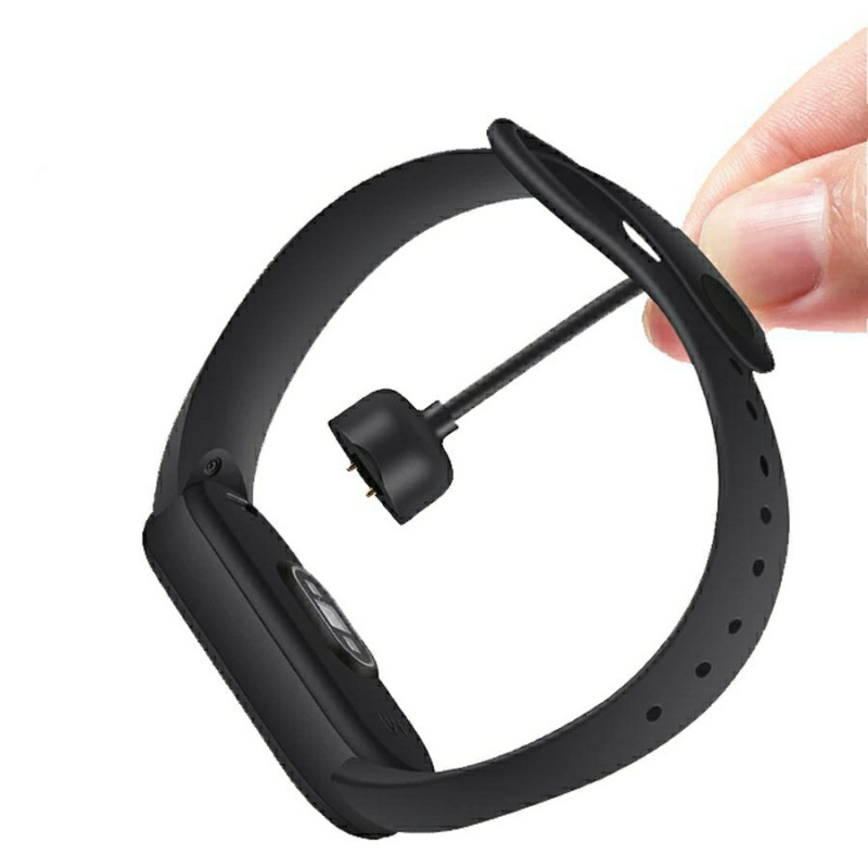 Магнітний USB кабель для фітнес браслета Mi Band 6 Чорний