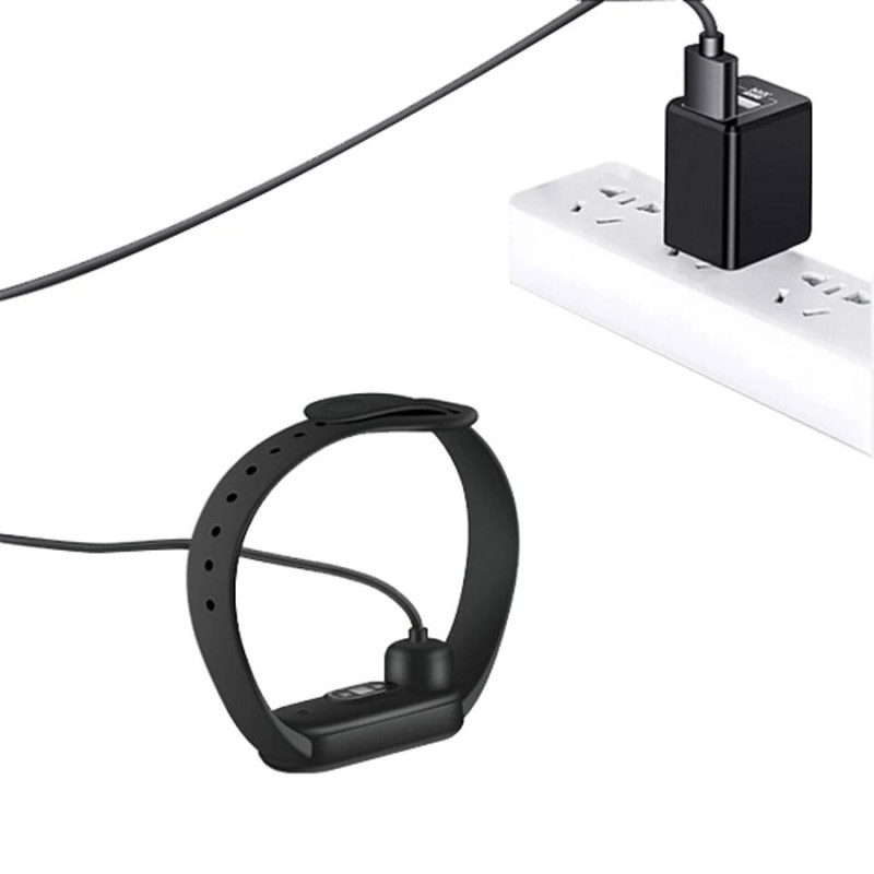 Магнітний USB кабель для фітнес браслета Mi Band 6 Чорний