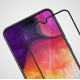 Загартоване захисне скло на Samsung Galaxy A50 / A505 з чорною рамкою