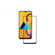 Загартоване захисне скло на Samsung Galaxy M30 / M30s / M305 з чорною рамкою