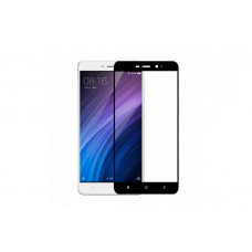 Загартоване захисне скло на Xiaomi Redmi 4A з чорною рамкою