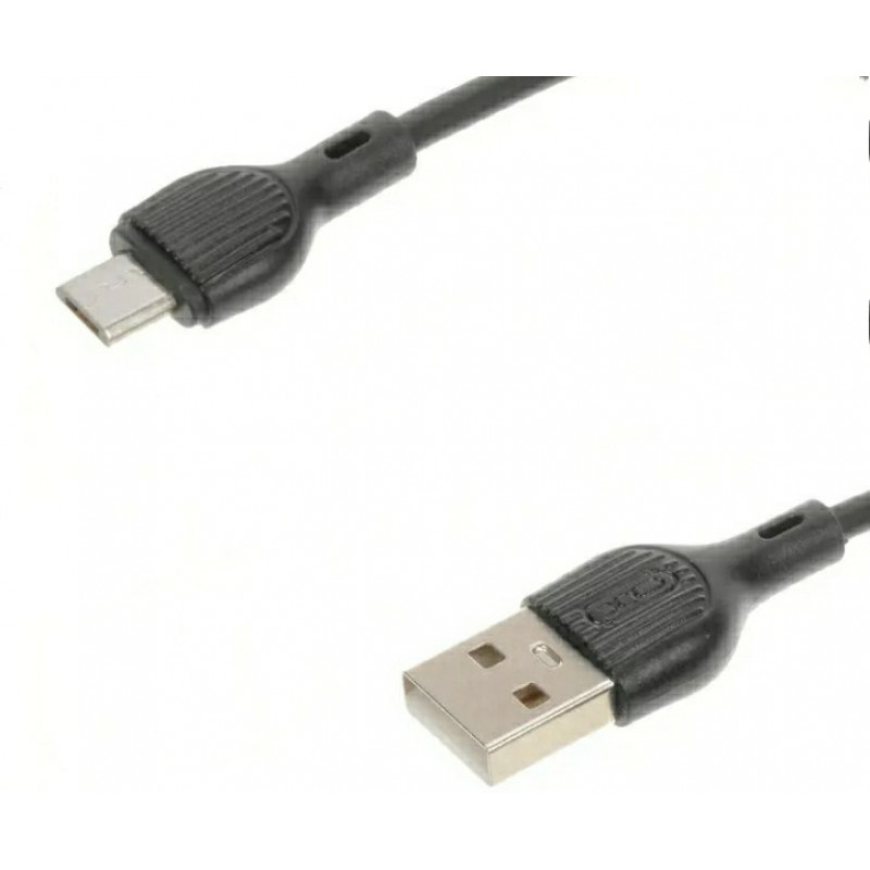 Кабель Micro USB  XO-NB200 для смартфонів Xiaomi Redmi 7 / Xiaomi Redmi 7A 1 метр Чорний